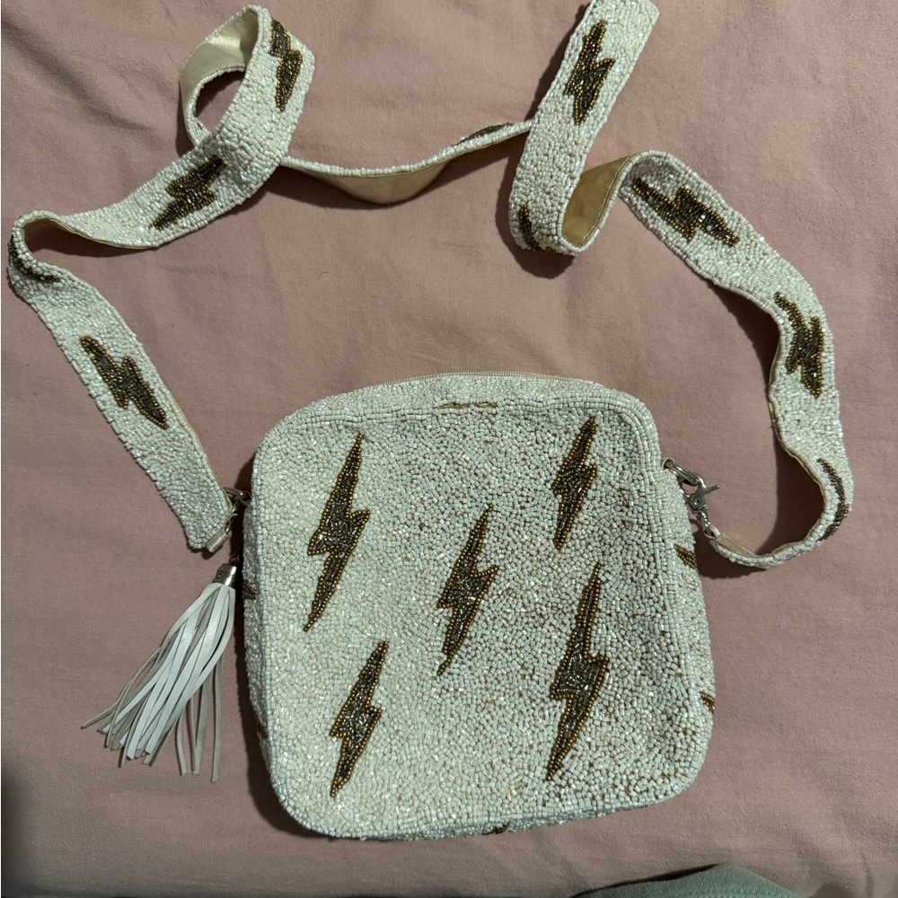 Moyna Beaded Crossbody Bag